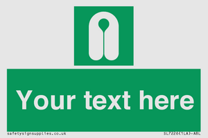 Custom sign safe condition Lifejacket